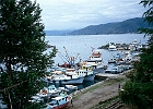 Kişlaönü, der Hafen von Perşembe, 1,8 km nordöstlich der Stadt : Fischerboote